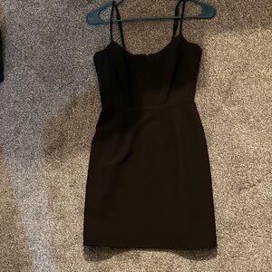 Gianni Bini Black Mini Dress with Spaghetti Straps